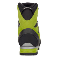 Men's LOWA ALPINE EXPERT II GTX mountaineering boot in LIME/BLACK with GORE-TEX waterproof protection for mountaineering. SKU 2110227299