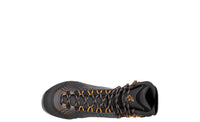 Men's LOWA MANGART GTX MID mountaineering boot in ANTHRACITE/FLAME with GORE-TEX waterproof protection for mountaineering. SKU 2110867935