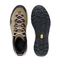 Men's LOWA® EXPLORER GTX LO backpacking boot in HUMUS/BROWN with GORE-TEX waterproof protection for backpacking. SKU 2111904485