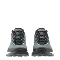 LOWA EXPLORER GTX LO men's backpacking shoe in slate blue/black, front profile
