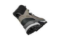 Men's LOWA CORVARA GTX MID backpacking boot in DUNE/GREY with GORE-TEX waterproof protection for backpacking. SKU 2117314833