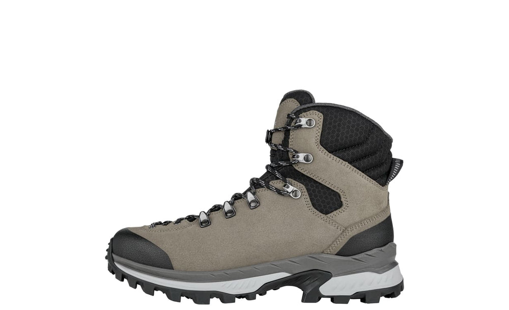 Men's LOWA CORVARA GTX MID backpacking boot in DUNE/GREY with GORE-TEX waterproof protection for backpacking. SKU 2117314833