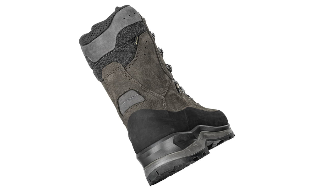 Men's LOWA TIBET EVO 200 GTX HI backpacking boot in SLATE with GORE-TEX waterproof protection for backpacking and mountain hunting. SKU 2117330997