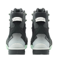 Women's LOWA CERVINO GTX MID WS mountaineering boot in BLACK/SMOKE GREEN with GORE-TEX waterproof protection for mountaineering. SKU 2210309959