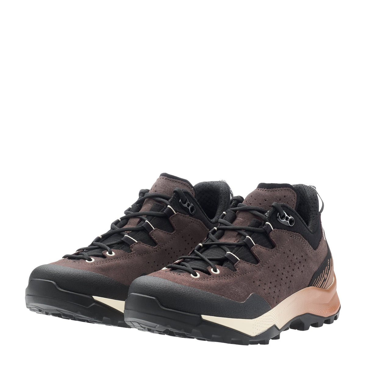 Women's LOWA® EXPLORER GTX LO WS backpacking boot in BROWN ROSE/CLAY with GORE-TEX waterproof protection for backpacking. SKU 2211905108
