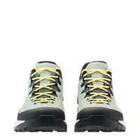 Women's LOWA® EXPLORER GTX LO WS backpacking boot in DARK PETROL/MILKY GREEN with GORE-TEX waterproof protection for backpacking. SKU 2211907550