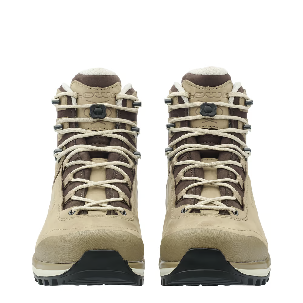 Women's LOWA LADY LIGHT EVO GTX backpacking boot in HUMUS/BROWN with GORE-TEX waterproof protection for backpacking and mountain hunting. SKU 2216704485