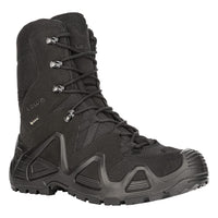 Men's LOWA ZEPHYR GTX HI TF tactical boot in BLACK (NEW GTX) and BLACK with GORE-TEX waterproof protection for tactical and duty use. SKU 3105320999, 3115320999