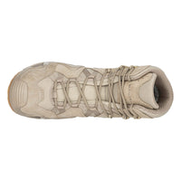 Men's LOWA ZEPHYR GTX MID TF tactical boot in DESERT with GORE-TEX waterproof protection for tactical and duty use and mountain use. SKU 3105370411