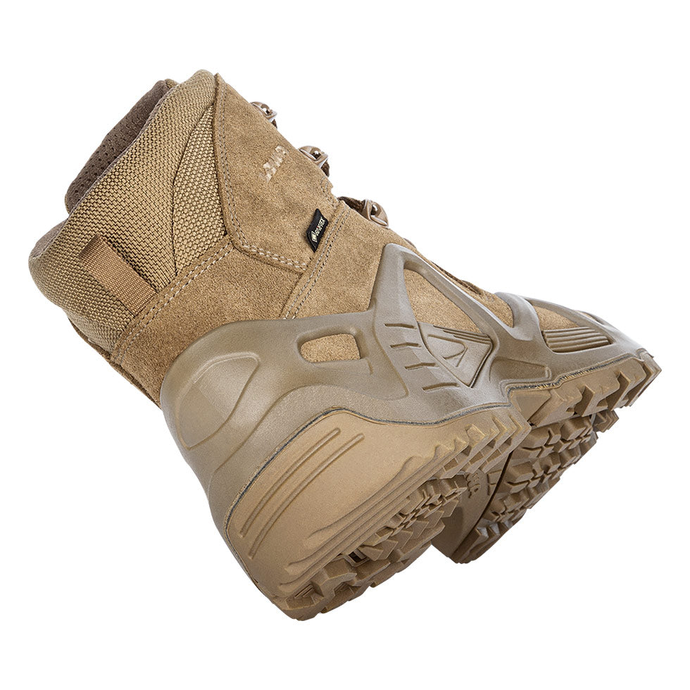 Men's LOWA ZEPHYR GTX MID TF tactical boot in COYOTE OP with GORE-TEX waterproof protection for tactical and duty use and mountain use. SKU 3105370731
