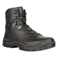Men's LOWA R-6 GTX tactical boot in BLACK with GORE-TEX waterproof protection for tactical and duty use. SKU 3106720999, 3106730999