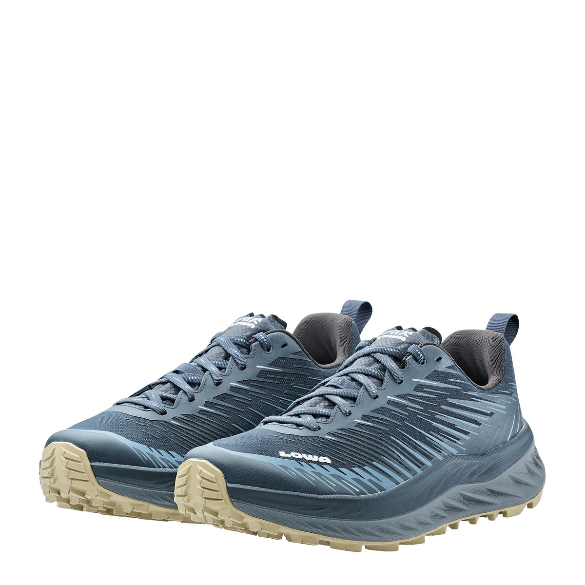 Men's LOWA FORTUX tactical boot in NAVY/DUNE for tactical and duty use and trail running. SKU 3106936983