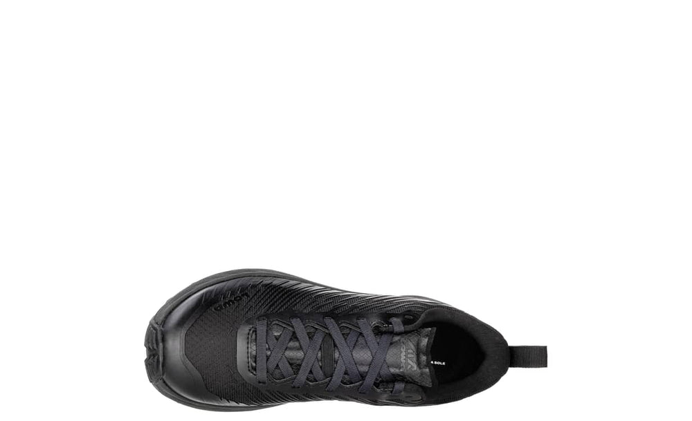 Men's LOWA FORTUX tactical boot in BLACK/BLACK for tactical and duty use and trail running. SKU 3106939999