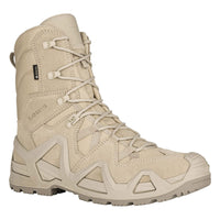 Men's LOWA ZEPHYR MK2 GTX HI tactical boot in DESERT and DESERT (NEW GTX) with GORE-TEX waterproof protection for tactical and duty use. SKU 3108500410, 3118500410