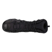 Men's LOWA ZEPHYR MK2 GTX HI tactical boot in BLACK (NEW GTX) with GORE-TEX waterproof protection for tactical and duty use. SKU 3118500999, 3118510999