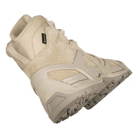 Men's LOWA ZEPHYR MK2 GTX MID tactical boot in DESERT (NEW GTX) with GORE-TEX waterproof protection for tactical and duty use. SKU 3118540410