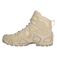 Men's LOWA ZEPHYR MK2 GTX MID tactical boot in DESERT with GORE-TEX waterproof protection for tactical and duty use. SKU 3108540410