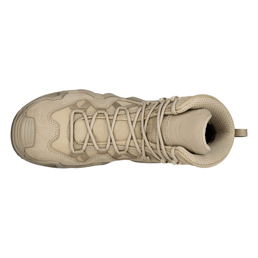 Men's LOWA ZEPHYR MK2 MID tactical boot in DESERT for tactical and duty use. SKU 3108560410