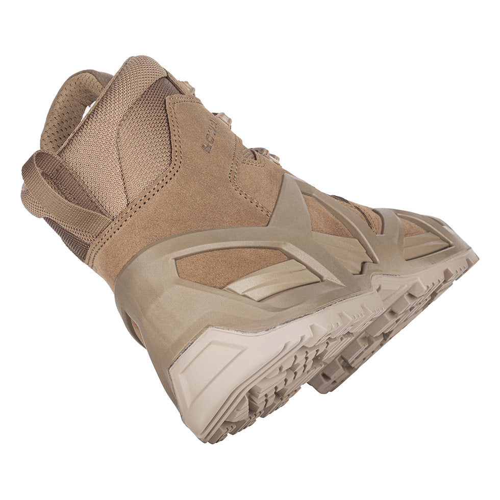 Men's LOWA ZEPHYR MK2 MID tactical boot in COYOTE OP for tactical and duty use. SKU 3108560731, 3108570731