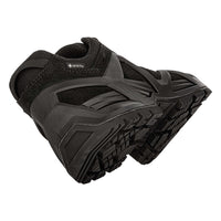 Men's LOWA ZEPHYR MK2 GTX LO tactical shoe in BLACK (NEW GTX) with GORE-TEX waterproof protection for tactical and duty use. SKU 3118900999