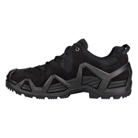 Men's LOWA ZEPHYR MK2 GTX LO tactical shoe in BLACK (NEW GTX) with GORE-TEX waterproof protection for tactical and duty use. SKU 3118900999