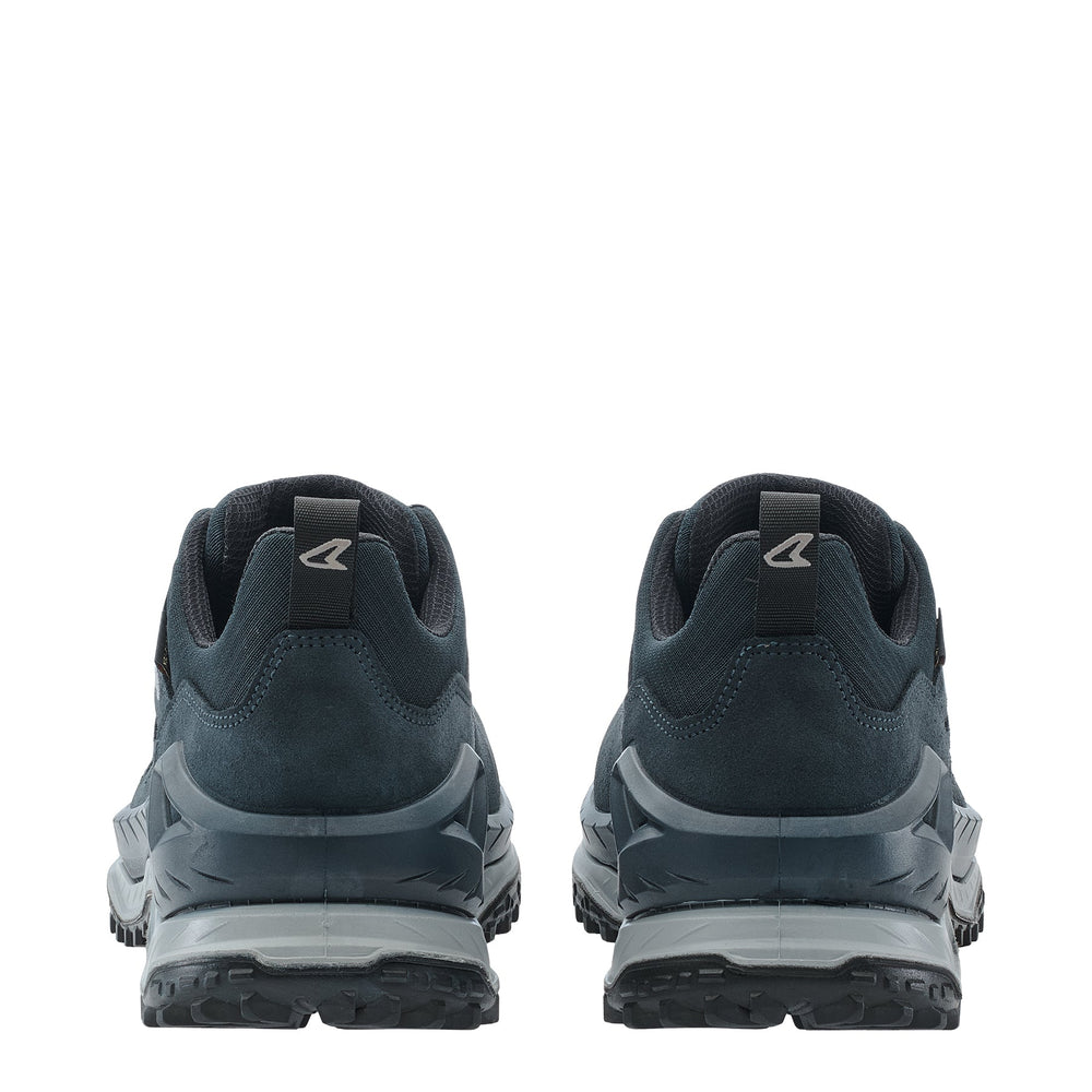 Men's LOWA INNOVO GTX LO hiking shoe in DARK PETROL/MOOR with GORE-TEX waterproof protection for hiking. SKU 3115507579