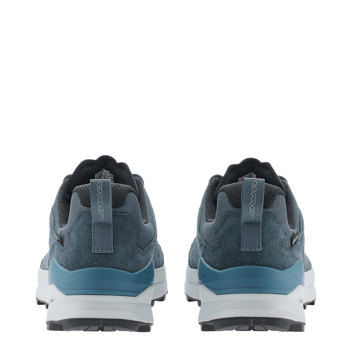 Men's LOWA TETONIX GTX LO hiking shoe in NAVY/GREY with GORE-TEX waterproof protection for hiking. SKU 3115906930