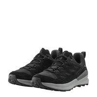 LOWA TETONIX GTX LO men's hiking shoe in black/grey, angled profile