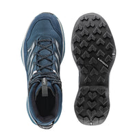 Men's LOWA MADDOX PRO GTX MID hiking boot in NAVY/MARINE BLUE with GORE-TEX waterproof protection for hiking. SKU 3116206966