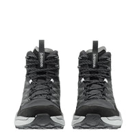 Men's LOWA MADDOX PRO GTX MID hiking boot in BLACK/GREY with GORE-TEX waterproof protection for hiking. SKU 3116209930, 3116219930
