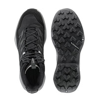 Men's LOWA MADDOX PRO GTX MID hiking boot in BLACK/GREY with GORE-TEX waterproof protection for hiking. SKU 3116209930, 3116219930