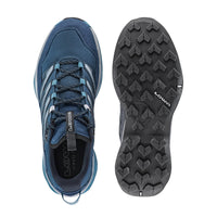 Men's LOWA MADDOX PRO GTX LO hiking shoe in NAVY/MARINE BLUE with GORE-TEX waterproof protection for hiking. SKU 3116306966