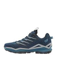 Men's LOWA MADDOX PRO GTX LO hiking shoe in NAVY/MARINE BLUE with GORE-TEX waterproof protection for hiking. SKU 3116306966