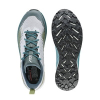 Men's LOWA AMPLUX 2 trail running shoe in GREY/FERN for trail running. SKU 3116809059