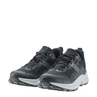 LOWA AMPLUX 2 GTX men's trail running shoe in grey/black, angled profile