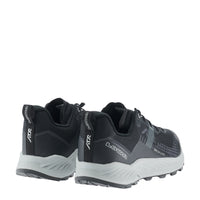 LOWA AMPLUX 2 GTX men's trail running shoe in grey/black, back profile