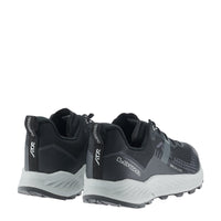 Men's LOWA AMPLUX 2 GTX trail running shoe in GREY/BLACK with GORE-TEX waterproof protection for trail running. SKU 3116859099