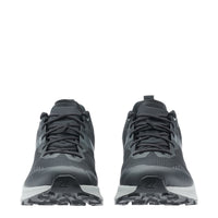 LOWA AMPLUX 2 GTX men's trail running shoe in grey/black, front profile