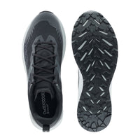 Men's LOWA AMPLUX 2 GTX trail running shoe in GREY/BLACK with GORE-TEX waterproof protection for trail running. SKU 3116859099