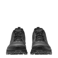 Men's LOWA AMPLUX 2 GTX trail running shoe in BLACK/BLACK with GORE-TEX waterproof protection for trail running. SKU 3116859999