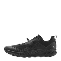 Men's LOWA AMPLUX 2 GTX trail running shoe in BLACK/BLACK with GORE-TEX waterproof protection for trail running. SKU 3116859999