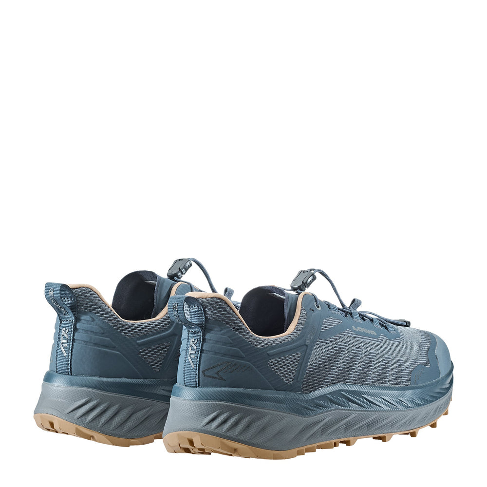 Men's LOWA FORTUX GTX tactical boot in NAVY/DUNE with GORE-TEX waterproof protection for tactical and duty use and trail running. SKU 3118146983