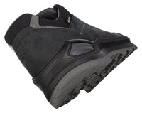 Men's LOWA RENEGADE EVO GTX LO hiking shoe in BLACK/GRAPHITE with GORE-TEX waterproof protection for hiking. SKU 3118679927