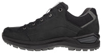 Men's LOWA RENEGADE EVO GTX LO hiking shoe in BLACK/GRAPHITE with GORE-TEX waterproof protection for hiking. SKU 3118679927