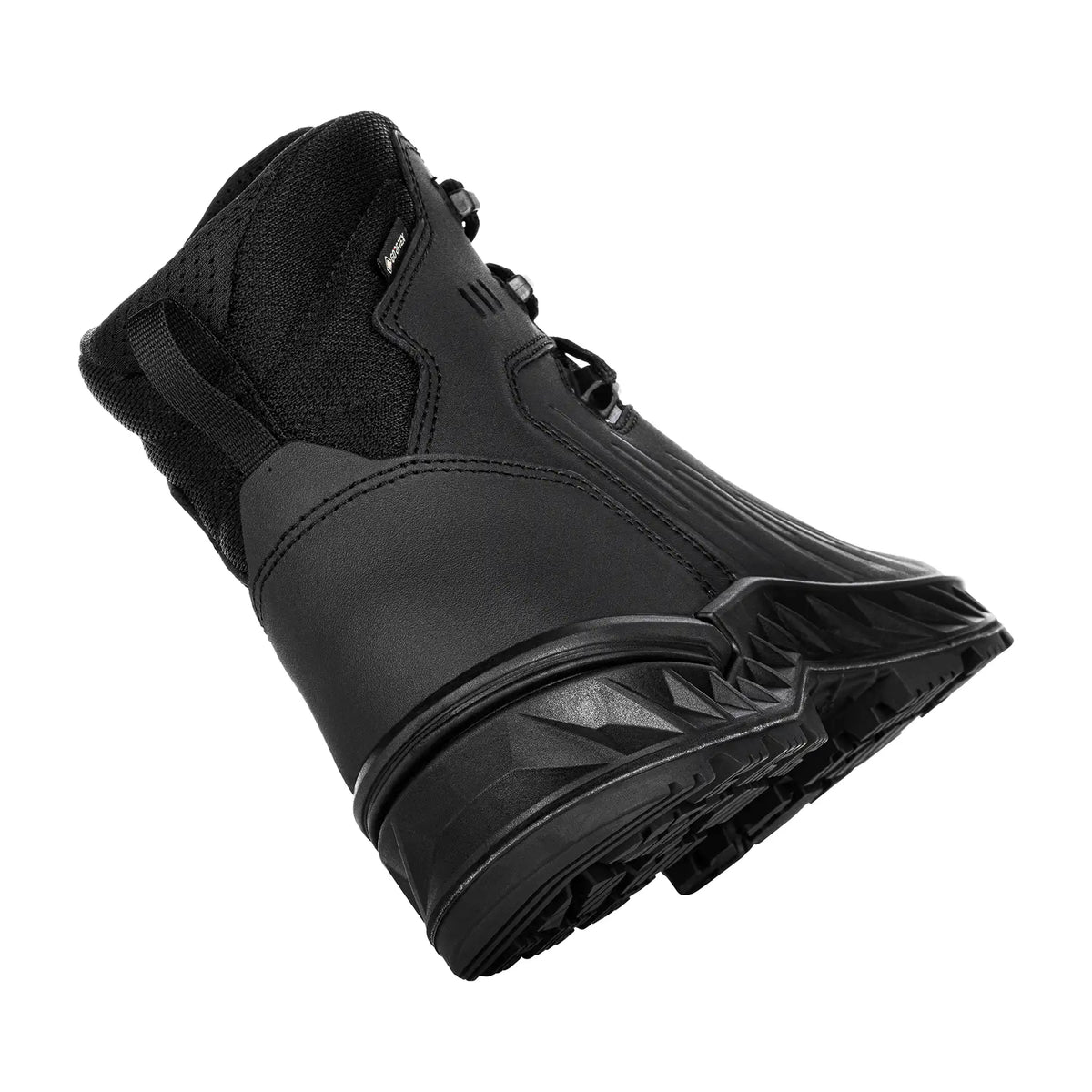 Men's LOWA ZICON® GTX MID tactical boot in BLACK with GORE-TEX waterproof protection for tactical and duty use. SKU 3118840999, 3118860999