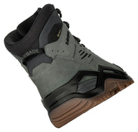 Gray and black hiking boot with RENEGADE name on a white background