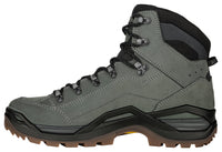 Men's LOWA RENEGADE EVO GTX MID hiking boot in DARK GREY/BLACK with GORE-TEX waterproof protection for hiking and mountain use. SKU 3119169499