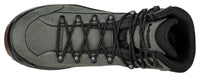 Men's LOWA RENEGADE EVO GTX MID hiking boot in DARK GREY/BLACK with GORE-TEX waterproof protection for hiking and mountain use. SKU 3119169499