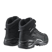 Men's LOWA RENEGADE EVO GTX MID hiking boot in DEEP BLACK with GORE-TEX waterproof protection for hiking and mountain use. SKU 3119160998, 3119170998