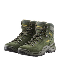 Men's LOWA RENEGADE EVO LL MID hiking boot in OLIVE/MUSTARD for hiking. SKU 3119707898